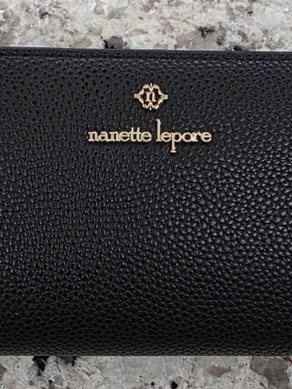 nanette lepore Black Wallet Like New